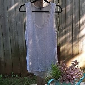 Banana Republic Gray Layered Tank